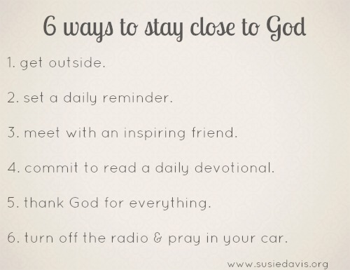 How to stay close to god   soundfaith